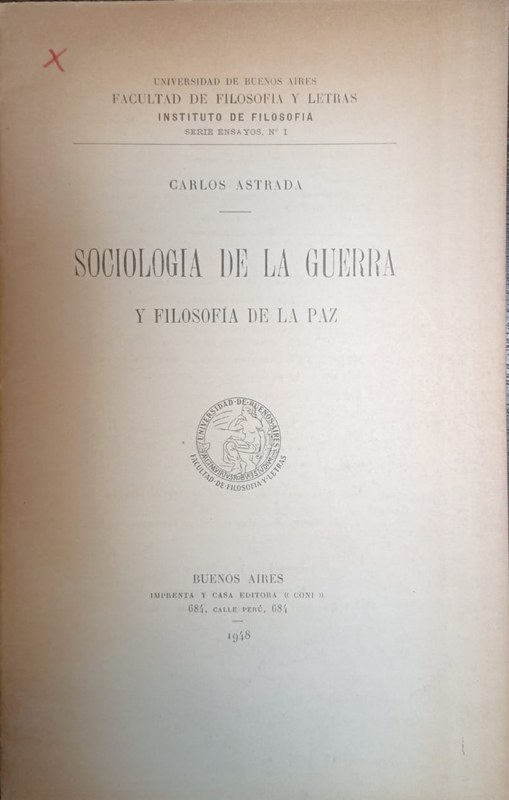 Sociología de la guerra y Filosofía de la paz