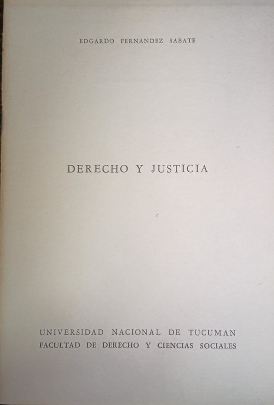Derecho y Justicia