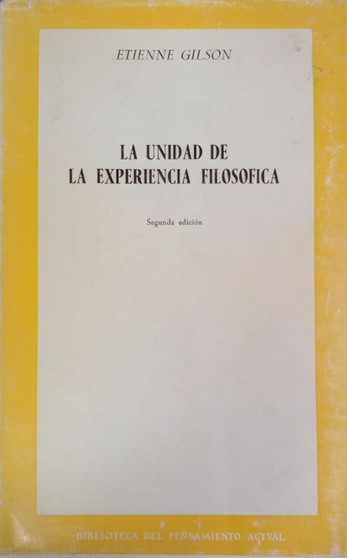 La unidad de la experiencia filosofíca