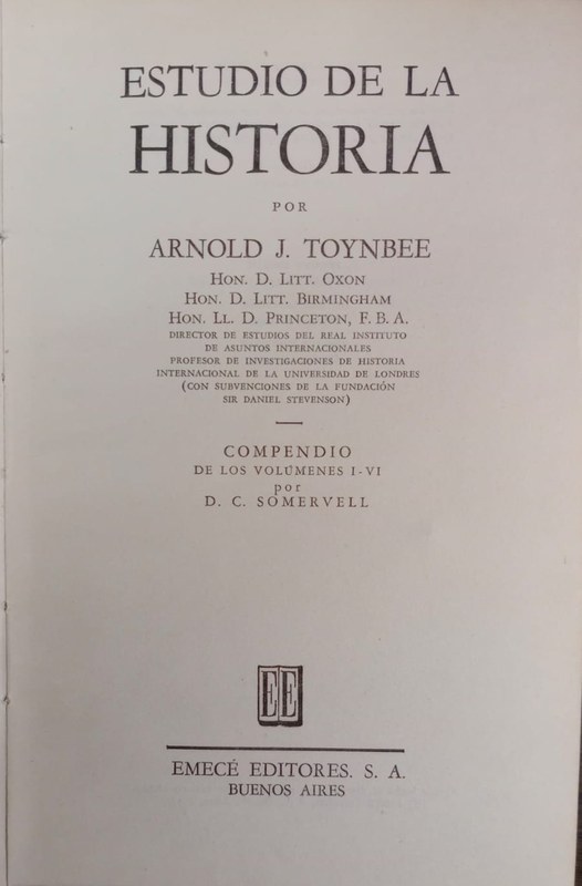 Estudio de la Historia: Compendio de los volúmenes I-VI