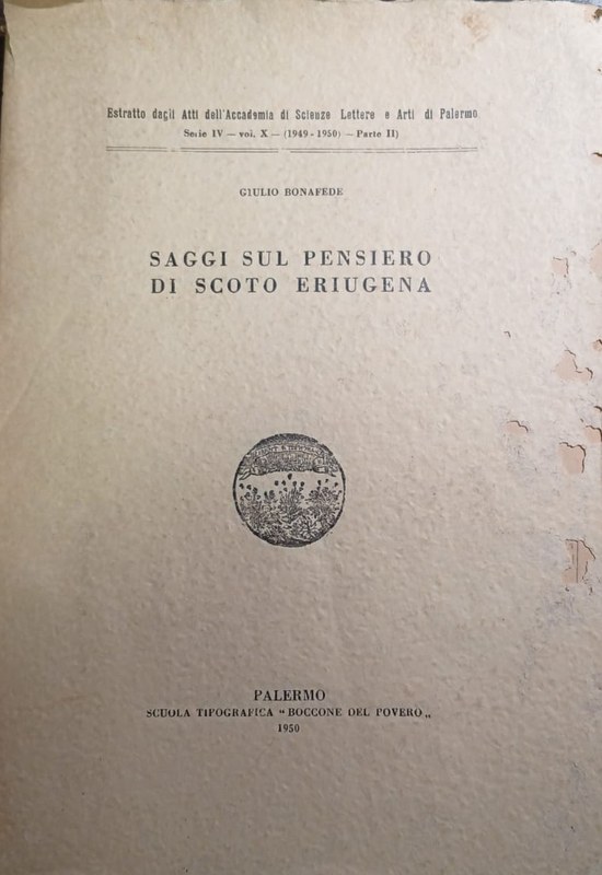 Saggi sul pensiero di Scoto Eriugena