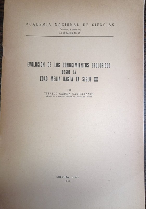 Evolución de los conocimientos geológicos desde la Edad Media hasta el siglo XX