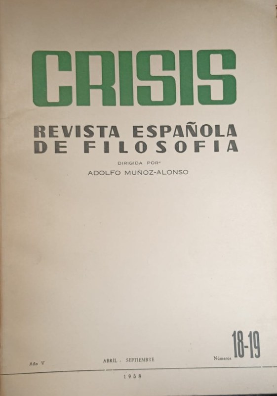 Crisis: Revista Española de Filosofía