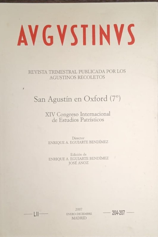 Augustinus: Revista Trimestral publicada por los Agustinos Recoletos