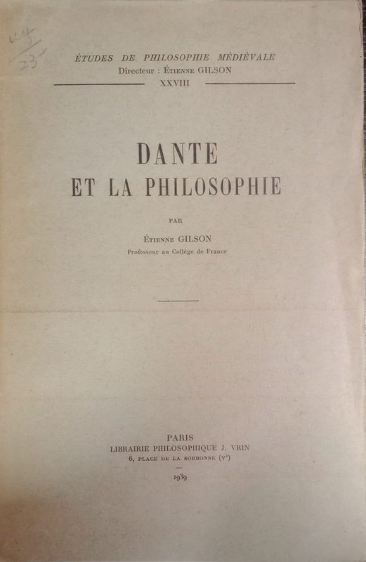 Dante et la philosophie