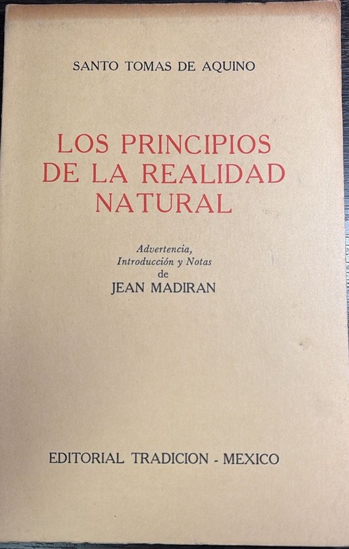 Los principios de la realidad natural
