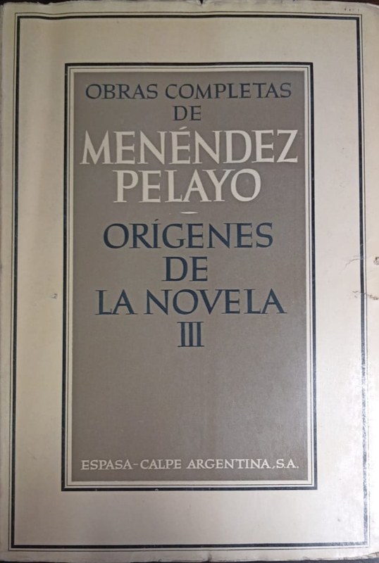 Origenes de la Novela III