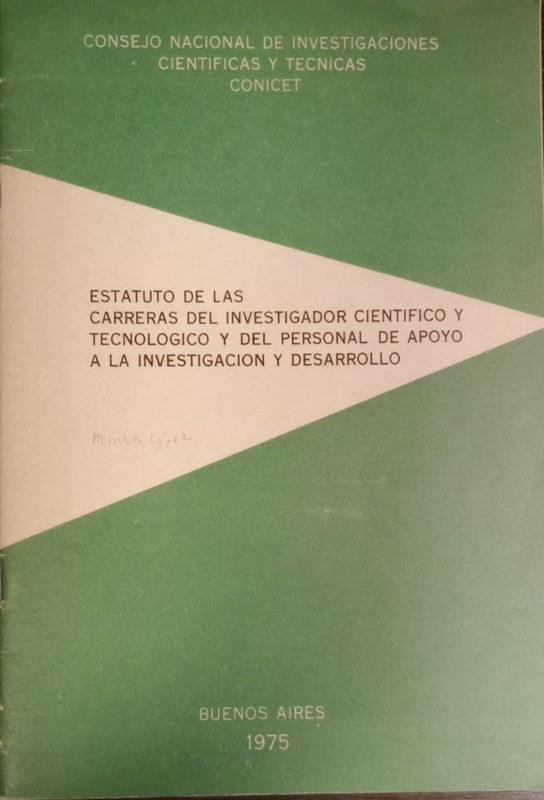 Estatuto de las Carreras del Investigador Científico y Tecnológico y del personal de Apoyo a la Investigación y Desarrollo