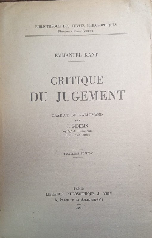 Critique du jugement