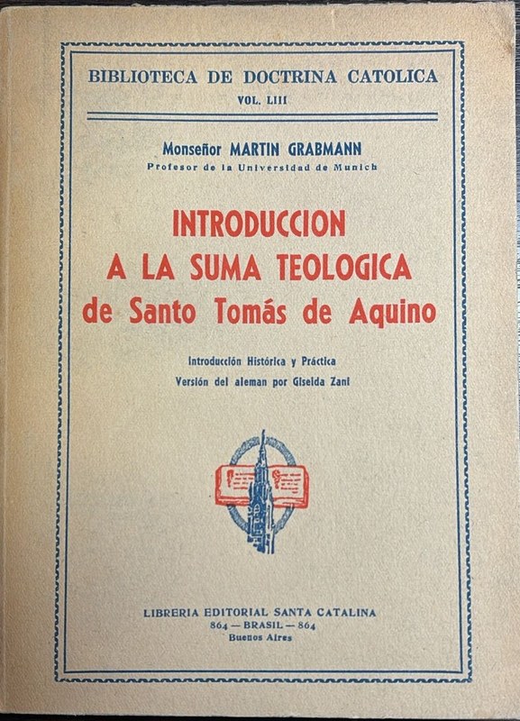 Introducción a la Suma Teológica de Santo Tomás de Aquino