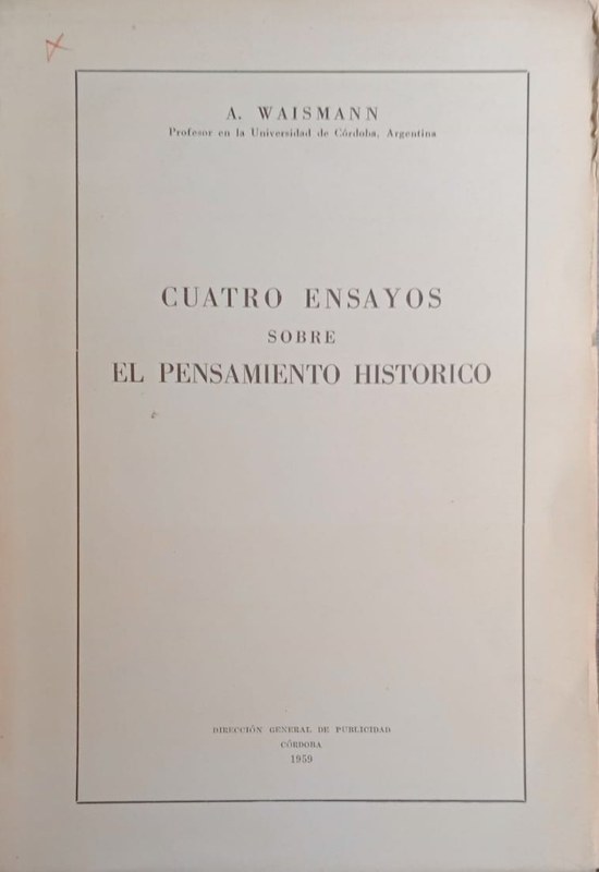 Cuatro ensayos sobre el pensamiento historico