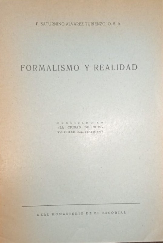 Formalismo y Realidad