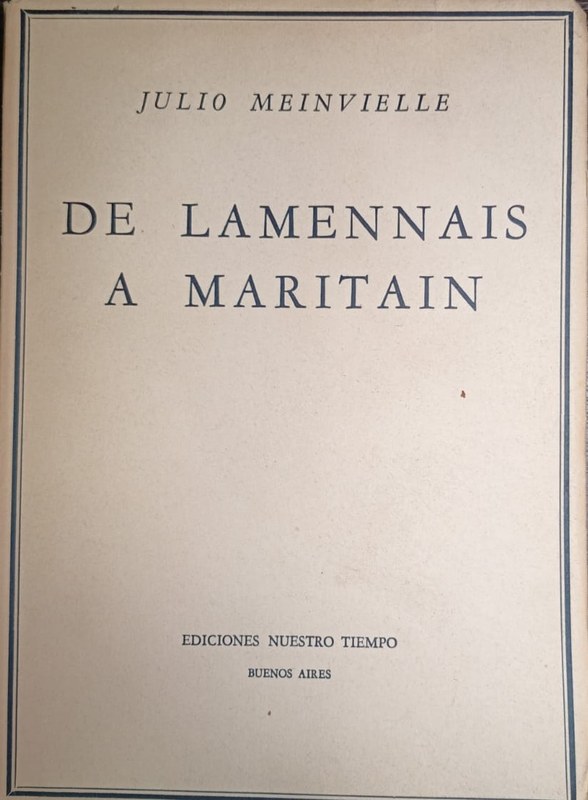 De Lamennais a Maritain