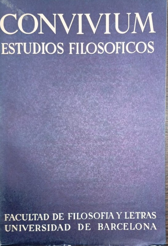 CONVIVIUM: Estudios Filosóficos