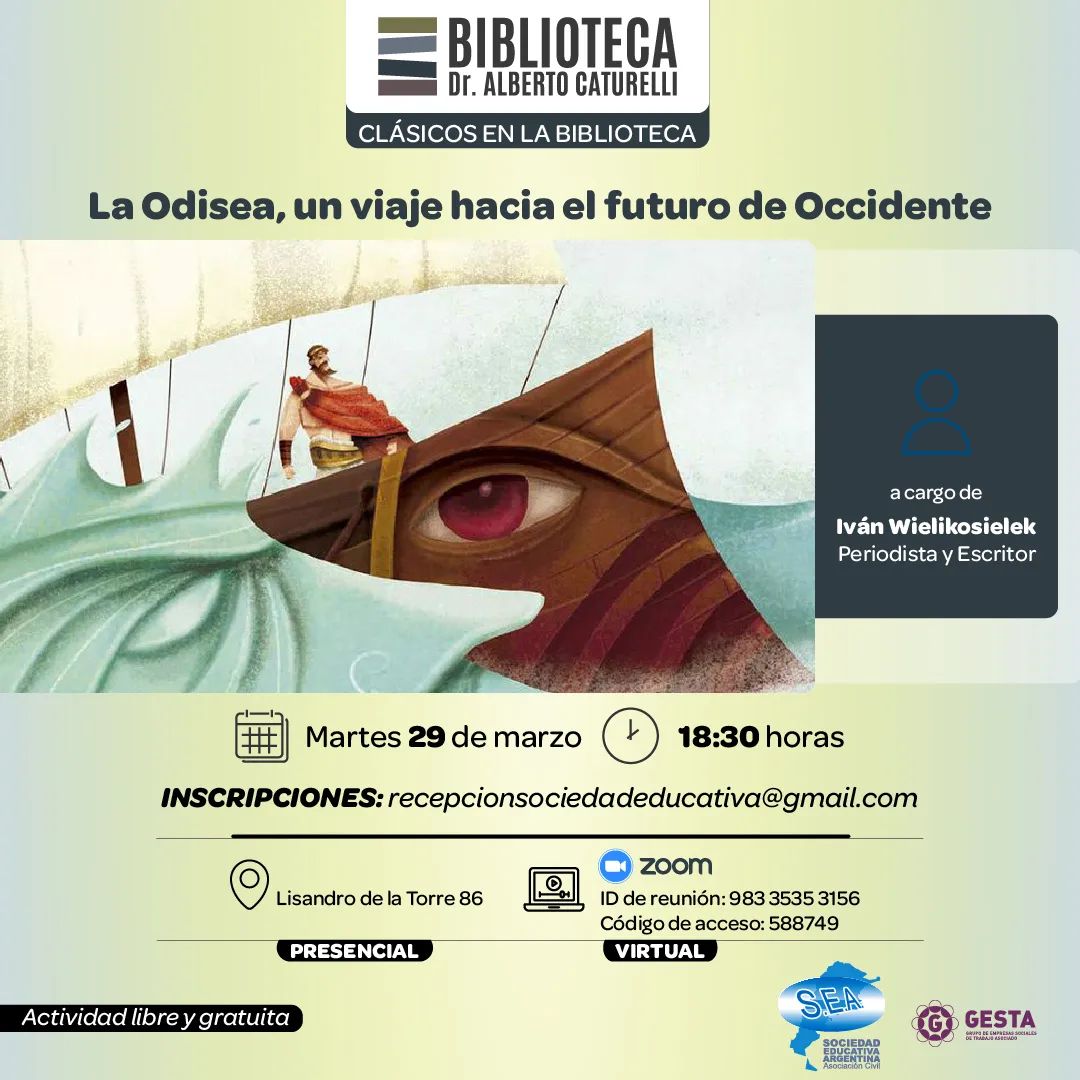 Flyer: La Odisea, un viaje hacia el futuro de Occidente