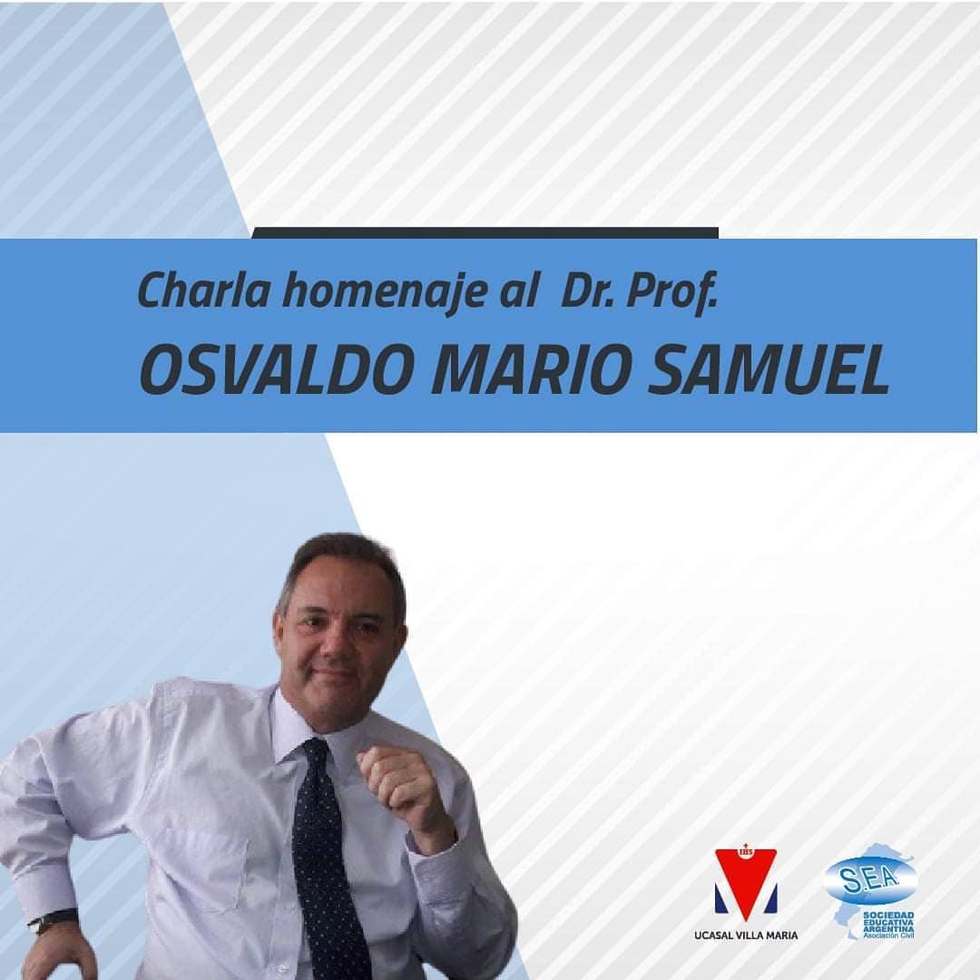 Flyer: Homenaje al Dr. Mario Samuel